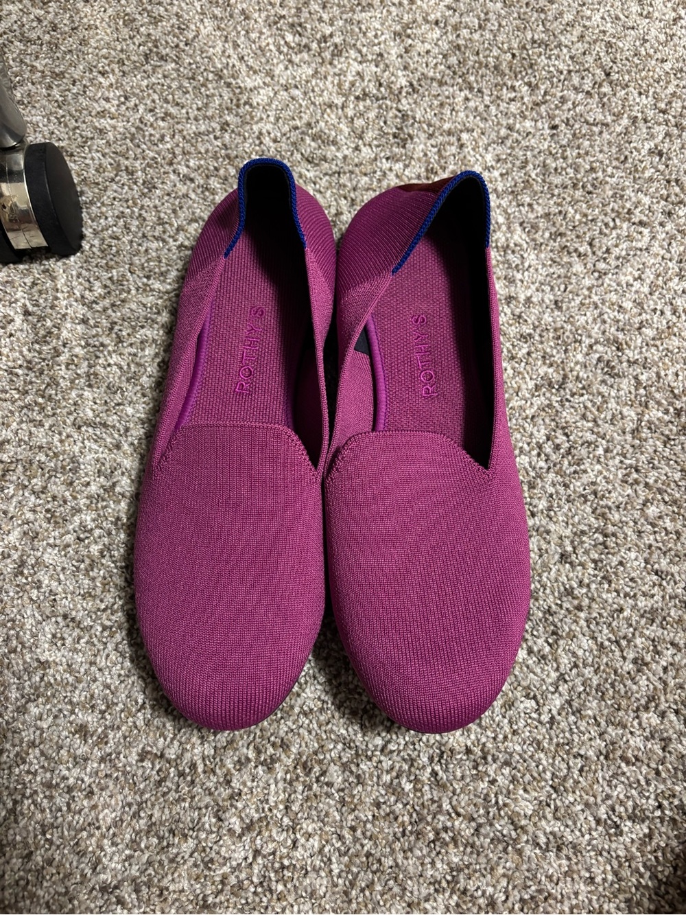 Rothy's Slip-On Loafers in Berry Plum
